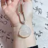 Colgante de Ágata Calcedonia Buda Guanyin Hoja de Loto Ruyi Pixiu Moda Pareja Collar Trenzado de Jade