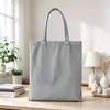 Bolsa de Lona Simple Lisa Personalización Bolsa de Lona para el Viaje Diario Portátil Bolsa de Lona para Eventos Publicidad Promoción Se Puede Personalizar