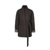 Abrigo de Lana Grueso y Cálido Estilo Old Money Clásico para Mujer, Nuevo Modelo Otoño e Invierno 2026, Corte Holgado de Alta Gama, Top Elegante que Adelgaza