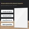 Caixa de exibição de slot para cartão acrílico de camada dupla com inserção de papel branco A4 plexiglass transparente