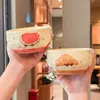 Cuenco de Cerámica para Arroz con Frutas para Uso Doméstico, Modelo Nuevo 2025, Cuenco de Arroz de Alto Valor Estético, Cuenco Individual para Comer Niños, Cuenco de Uso Personal