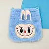 Bolsa de felpa estilo japonés linda para monedas con cordón bolsa portátil para guardar toallas sanitarias accesorio JK bolso cruzado pequeño simple