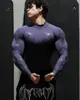 Bd Venom Dragon Horn Manga Larga Estilo Americano Deportes Fitness Camiseta de Compresión para Hombre Transpirable de Secado Rápido Elástica