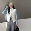 Nuevo chaleco de algodón ligero tipo patchwork para mujer, moda casual versátil cálida otoño e invierno 2026