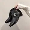Nuevas Botas Desnudas y Botas para Mujer con Aumento Oculto de Altura Estilo Británico Botines Tacón de Cuña 2026 Botas de Moda Tendencia Otoño/Invierno 5 cm Versátil