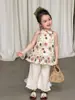 Roupas Infantis Xueli Conjunto para Meninas Novo Estilo Chinês Verão Fino 2026 Roupas Infantis Tradicionais Chinesas Classe A Roupa de Bebê Colete e Calça