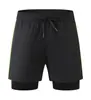 Pantalones Cortos Deportivos Casuales para Exteriores de Secado Rápido Directo de Fábrica Transpirables Alta Elasticidad Correr Baloncesto Entrenamiento Falsos de Dos Piezas Pantalones de Fitness
