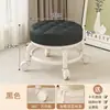 Taburete pequeño con ruedas universal desempaquetado express rueda baja taburete bajo silla estilo crema hogar pequeño limpieza de pisos relleno de juntas calcetín taburete redondo