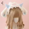 Diadema de Orejas de Conejo lolita Subcultura Enfermedad Peluche Lindo Alas de Ángel lo Tocado de Chica Tocado lolita
