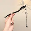 Pasador de Sándalo Negro para Mujer, Accesorio para el Cabello Fresco y Elegante, Pasador de Flor de Magnolia, Adorno para el Cabello Estilo Antiguo Qipao, Pasador Diario para Peinados Recogidos