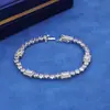 Hip-hop europeu e americano transfronteiriço corrente de tênis cúbica de 8 mm pulseira de zircônia colar moderno acessórios para mulheres joias simples personalizadas