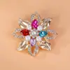 Broche de Pedrería Elegante de Alta Gama Estilo Coreano Exquisita Aleación Hueca Accesorios de Ramillete Pin para Ropa de Nicho Versátil para Mujer