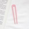 Horquilla de metal con forma de U para el pelo, estilo japonés, elegante y sencillo, combina con todo, ideal para mujeres.