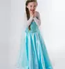 Europa e os Estados Unidos Vestido congelado outono novo vestido de princesa elsa vestido de princesa para meninas uma geração de cabelo