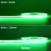 Fita de LED Cob Autoadesiva Ultra-Fina de 3mm de Largura, Luz de Linha Colorida Flexível, Canaleta de 5mm, Tira de Luz Decorativa para Modelo de Carro