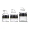 Frasco Dosador de Creme de Vidro Simples Personalizado Portátil Espessado Cosmético Creme para Olhos Transparente Creme Facial Frasco de Vidro para Creme