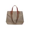Nova bolsa tote simples leve de nylon com couro, grande capacidade, bolsa para computador, estilo western, bolsa de compras, bolsa de ombro portátil para mulheres