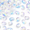 Cristal de Vidrio Facetado Ab Ovalado Plano Cuentas Sueltas Pulsera DIY Collar Pendientes Accesorios de Joyería Ropa Accesorios Wholesale