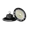 Lámpara industrial y minera de alta eficiencia tipo platillo volante lineal especial iluminación estándar europea con control de luz, lámpara colgante de alto brillo con interruptor de doble dial