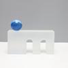 Moderno minimalista Cristal bola azul fosco decoração geométrica modelo sala TV móvel sala de estar mesa de centro decoração de arte para casa