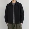 Jaqueta de workwear retrô americana para homens, corte solto, novo estilo primavera e outono, top casual versátil, estiloso e descolado com gola de lapela