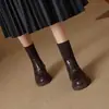 Botines de Tobillo Planos Adelgazantes Estilo Extranjero Tendencia de Temperamento 2026 Otoño/Invierno Nuevos Versátiles con Faldas Botas Adelgazantes de Principios de Otoño