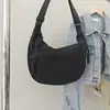 Bolso tipo dumpling para mujer, bolso cruzado, bolsa de lona de gran capacidad, nuevo estilo 2026, bolso de hombro simple y versátil, bolso para estudiante y para ir al trabajo