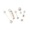 Dispositivo Alterable para Ceñir la Cintura Broche de Imperdible Grande Corsage de Perlas Pin Anti-Exposición de Pedrería Accesorio para Ropa
