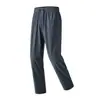Tecnología Negra a Prueba de Tres Capas Algodón con Sensación de Hielo Similar al Algodón Nylon 70D Tejido a Máquina Transpirable Anti-Arrugas Deportivos Transpirables Secado Rápido Pantalones Largos para Hombre 2