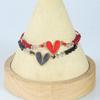 Explosiones transfronterizas Pulsera de aleación de corazón de moda europea y americana hombres y mujeres cuerda de mano tejida ajustable en stock venta al por mayor personalizado