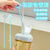 Cepillo de Silicona para Popotes, Flexible, Mango Extendido, Para Limpiar Espacios en Vasos con Popote y Biberones, Herramienta de Limpieza