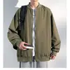 Novos estilos de primavera e outono de jaquetas para homens e mulheres, casuais e versáteis, jaquetas estilo baseball americanas, corta-ventos de cor sólida