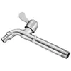 Grifo de Acero Inoxidable de Aleación de Apertura Rápida, Longitud Extendida para Uso Doméstico, Caño de Agua Totalmente de Cobre para Mopas y Lavadoras, En Stock, Apertura Lenta