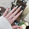 Explosões no TikTok Usando Unhas Postiças Senso Avançado Estrela Onda Ponto Gradiente Unhas Postiças Feitas à Mão Doce Cool Garota Popular Unhas Postiças