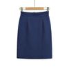 4102-24 Otoño Nuevo Estilo Real Americano Temperamento Sexy Abertura Trasera Cintura Alta Falda Antideslizante para Cadera Falda Falda