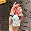 Llavero creativo con luz nocturna de Sanrio, bonito colgante luminoso de dibujos animados KT para bolso de pareja, regalo pequeño