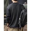 Camiseta de Manga Larga Lavada Vintage Pesada Estilo Americano para Hombre, Nueva Moda Otoño 2026 Marca de Moda Patchwork Falso Dos Piezas Ropa de Hombre Camiseta