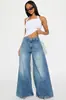 [Fábrica de Mezclilla Personalizada Odm] Mezclilla de Algodón Elástico Transfronterizo Europeo y Americano Pierna Recta Pierna Suelta Pierna Ancha Pantalones Personalización de Ropa