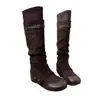 Botas de mujer ajustadas, desmontables y versátiles, a la moda y fáciles de combinar, nuevo estilo con puños elásticos en la pierna, botas largas hasta la rodilla 2026