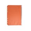 Bolsa con cremallera para cuaderno de hojas sueltas A5A6, bolsa de almacenamiento clasificadora por color de núcleo reemplazable, bolsa portátil, material PVC, bolsa para páginas interiores