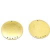 Acessórios de jóias de cobre DIY disco poroso brincos galvanizados colar pulseira estendida cadeia frisada pingente