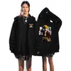2025 Invierno Hzw Nuevo Luffy Anime Periférico Sudadera con Cremallera Bidimensional Otoño e Invierno Chaqueta de Forro Polar Cosplay