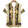 Nueva Camisa Casual de Moda para Hombre de Verano con Estampado Digital 3D de Manga Corta con Patrón de Estilo Étnico Camisa para Hombre