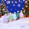 Yqt Mini Cena Natal Pequeno Animal Resina DIY Acessórios Enfeites de Mesa Árvore de Natal Mini Comida Conjunto de Brinquedos