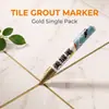 Caneta para Rejunte de Azulejo Preenchedor de Frestas na Parede Reparo Cozinha Banheiro Mudança de Cor À Prova d'Água Remoção de Manchas Caneta de Retoque para Móveis