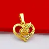 Pingente de Flor Rica Amor Transfronteiriço para Mulheres Colar de Flor Banhado a Ouro Hortênsia Gota d'Água Pingente Único Suprimento de Joias Atacado
