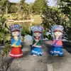 Muñecas de Minorías Étnicas, Marionetas de Madera, Juguetes, Manualidades de Tela, Artesanías Turísticas de Guizhou, Muñecas Especiales de la Etnia Miao