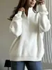 Ebay2026 Ropa para Mujer Primavera Otoño Venta Rápida AliExpress Moda Europea Americana Cremallera Cómodo Jersey Versátil Estilo Perezoso Suéter Venta al por Mayor