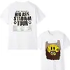 Camiseta de Manga Corta Estampada Transfronteriza Verano Estilo Americano Holgada Cuello Redondo