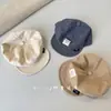 Gorro suave de algodón y lino para bebé, gorra fina tipo visera para primavera-verano con visera suave, protección solar para niños y niñas